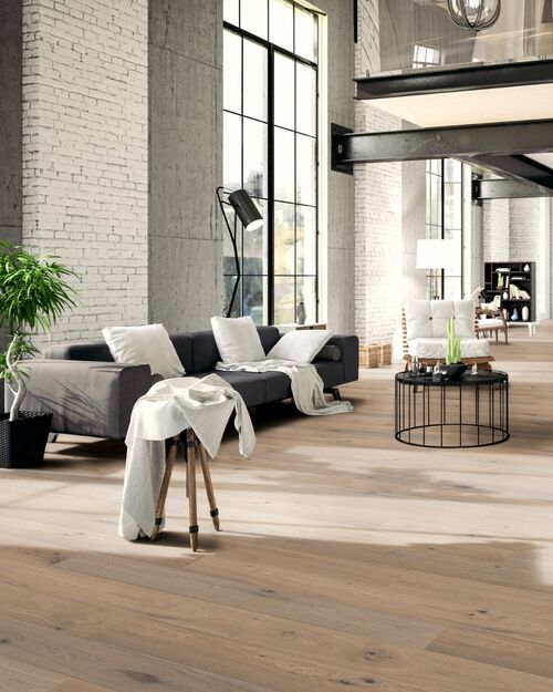 Thede Witte Oak Knotty Smoked Brushed Withe Oiled