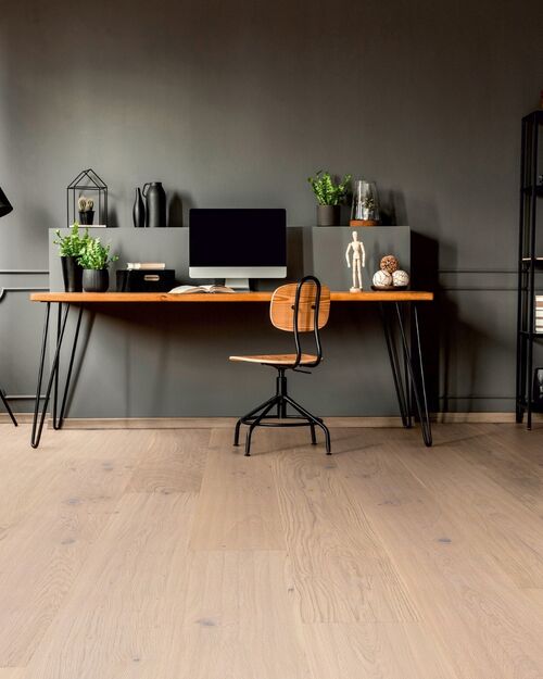 Thede Witte Oak XL Knotty Handscraped White Oiled