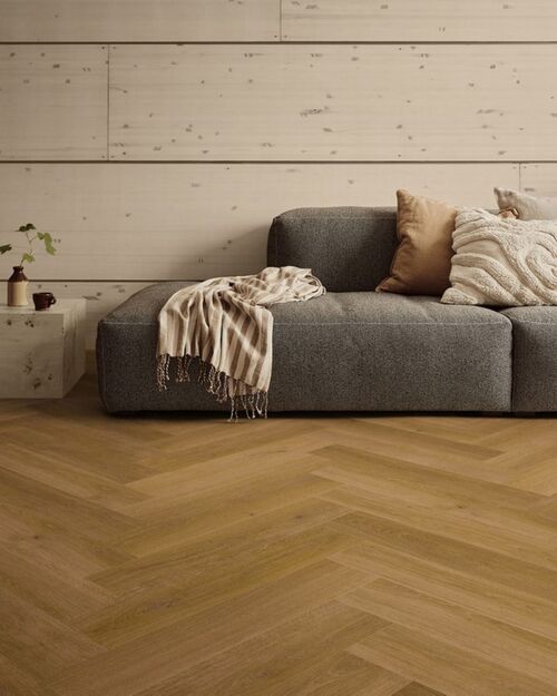 Pergo Smoked Amber Oak Balıksırtı Laminat Parke