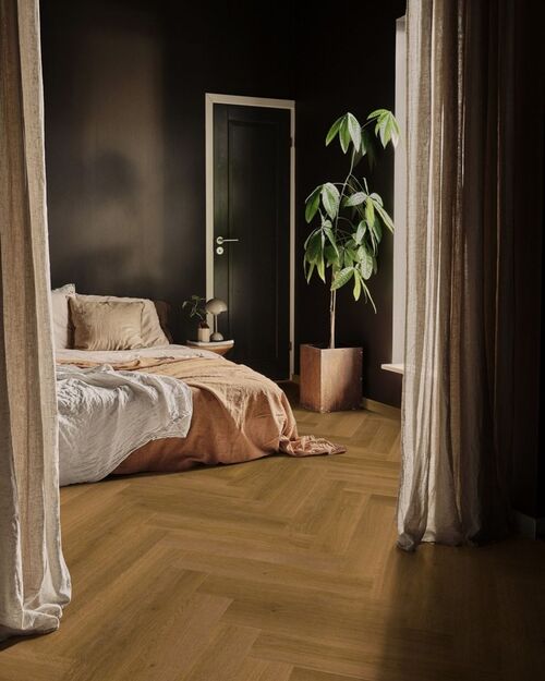 Pergo Smoked Amber Oak Balıksırtı Laminat Parke